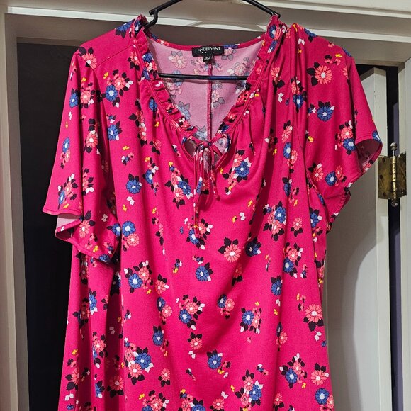 Lane Bryant Tops - Lane Bryant Ruffled Collar Blouse